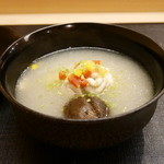 麻布十番 ふくだ - 鱈の白子とカブの霙椀