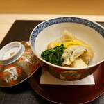 麻布十番 ふくだ - 海老芋揚げ