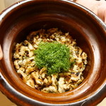 麻布十番 ふくだ - 穴子と牛蒡のご飯