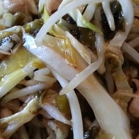 白碗竹快樓 赤坂店 - 高菜竹の子細切り豚のあんかけ焼きそば　2015.12