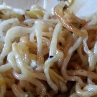 白碗竹快樓 赤坂店 - 牛肉と茄子の焼きそばとは異なる麺（高菜竹の子細切り豚のあんかけ焼きそば）　2015.12