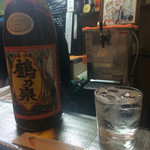 よねさん - 芋焼酎・鶴乃泉・ロック・650円＜2015年12月初訪＞