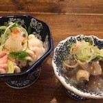 居酒屋　ちょーちょ - たらきく酢,ニシンの切り込み