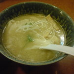 鳥そば 真屋 - かまたま　ほのか追いスープ