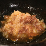 よろにく - 2015/12_残ったタレと白トリュフでTKG