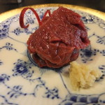 柚木元 - 長野県産鹿肉の刺身