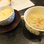 柚木元 - 娘に用意していただいた茶碗蒸しとうどん