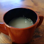 手打ち十割そば 紀山 - 蕎麦湯