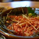 手打ち十割そば 紀山 - 牛トロ丼
