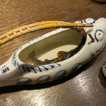 小川の魚 - 岩魚の骨酒