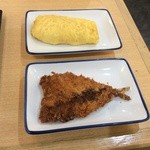 袋井インター食堂 - 玉子焼き＆鯵フライ