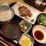 わらじや - 鶏もも炭火焼定食