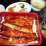 うなぎ亭 友栄 - 上うな重　お新香つき