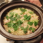 旬菜 おぐら家 - ズワイ蟹と生姜の炊き込みご飯