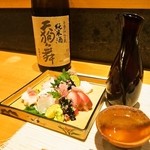 お造り盛り合わせ＆日本酒
