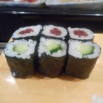 寿し処恵 - 鉄火巻き、かっぱ巻き