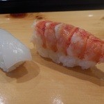 寿し処恵 - イカとエビ