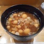 寿し処恵 - なめこ入り味噌汁