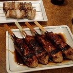 鳥大 - 絶品タレのつくねと豚串（塩）