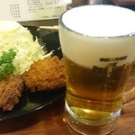 味の六白 - 生ビール＠500円