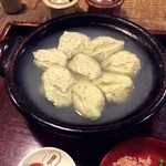 そば切り 蔦屋 - そばがき。自然薯団子か生麩の様なもっちり＆つぶつぶ感♪