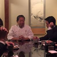 赤坂 菊乃井 - まずは村田社長よりお話しを。でたらめな学校給食論でヒートアップしています