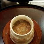 日本料理 太月 - 先付け　かすみの香箱蟹の茶碗蒸し