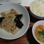 わかば食堂 - 15.11.25【龍天門 斎藤翔太シェフ】B.冬菜蒸鶏球・藩茄牛肉羹