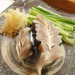 楽座 - コハダとガリ・胡瓜は別で食べました。（27.12月）