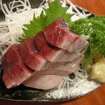 やきとりかどちゃん - （2010/6月）注文後さばいて出してくれた「かつお刺」