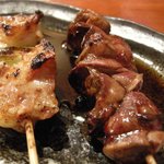 やきとりかどちゃん - （2010/6月）「焼き鳥」（身、レバー）