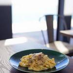 パスタ フレスカ ダンメン - 自家製ベーコンのカルボナーラ　¥1.050