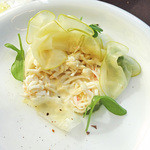 ブルガリ イル・リストランテ ルカ・ファンティン - カニと青リンゴのインサラータ