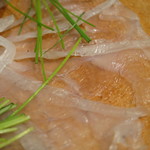 割烹 清風 - ふぐの刺身アップ