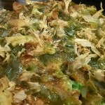 Okonomiyaki Chiyo - イカ玉抹茶ソース