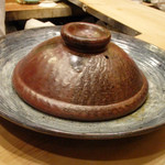 初音鮨 - 蓋をしてあたためる