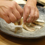 初音鮨 - 小肌準備１