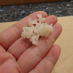 初音鮨 - 名刺代わりだという出来立てのシャリ