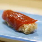 うを徳 - 2015.12 大間本鮪赤身ヅケ（握り）