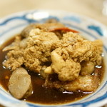 うを徳 - 2015.12 網走キンキ 明石星鰈 羅臼タラコ モツ盛り合わせ