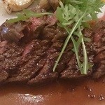 サンデー - 2015年12月のランチ　牛ステーキと野菜のグリル