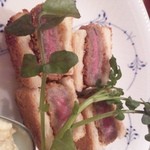 さ行 - この日は牛カツサンド