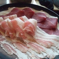 銀座しゃぶ通 マロニエゲート店 - 豚バラと牛を選びました