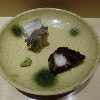 鮨 さいとう - 2015.12タコの桜煮＆蒸しアワビ～(^^♪
                  
