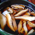 手打ちうどん さわいち - しいたけ汁