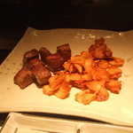 ヒレとにんにくスライス