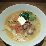 つなぎ - 12月限定麺 鮭ﾁｬﾝﾁｬﾝ白味噌麺