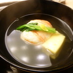 懐石料理 桝田 - お椀（蟹真丈）