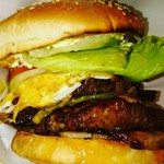 ベーカーバウンス - 2015/12 ダブルＪビックバーガー￥１５８０（税込）インスタグラムで画像修正したので迫力ある感じに！！