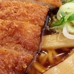 レストラン木林の森 - カツ醤油ラーメンのアップ